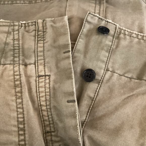 Zadig & Voltaire Jewel Grunge Olive Green Cotton Canvas Utility Skirt 36 S - Picture 8 of 9